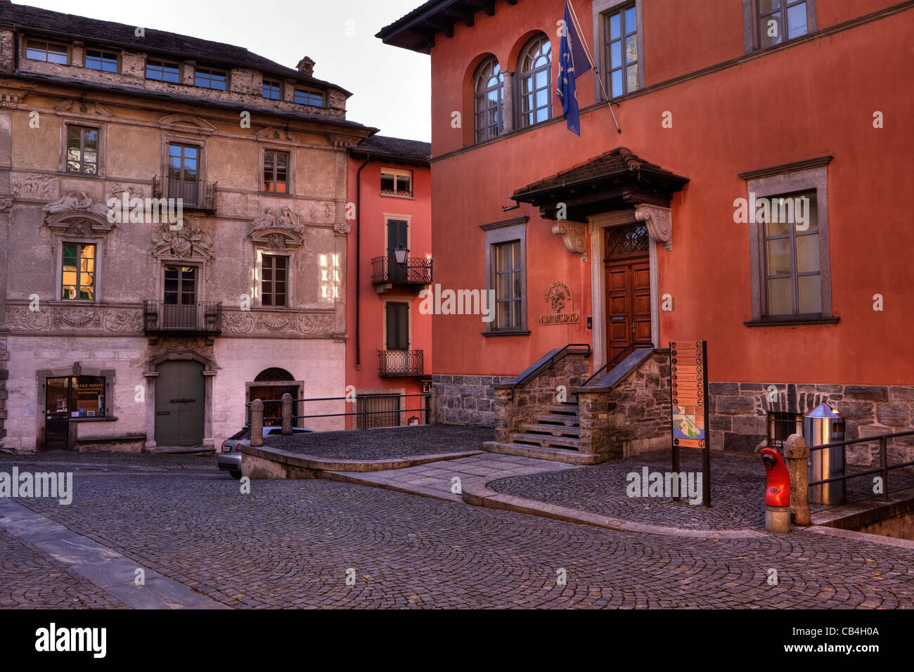 Hôtel de ville à Lugano, Tessin, Suisse Banque D'Images