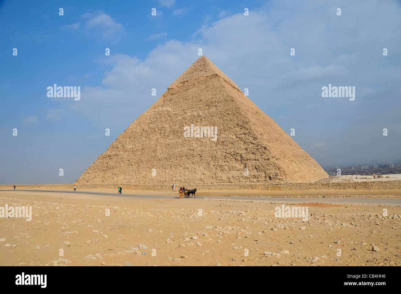 La grande pyramide de Gizeh au Caire, Égypte. Moyen Orient. Banque D'Images