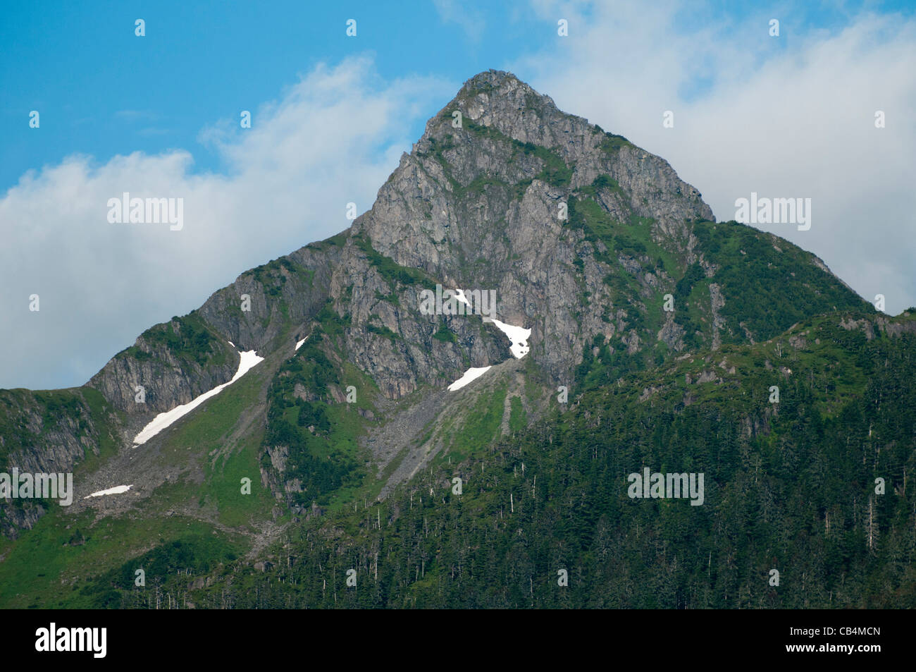 La montagne d'Arrowhead, Sitka, Alaska Banque D'Images