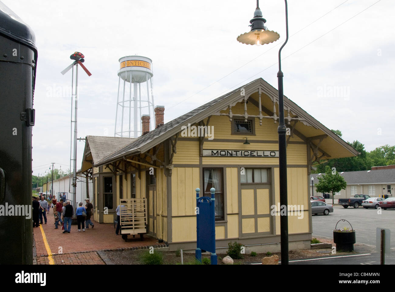 Monticello Depot, gare, Monticello Railway Museum, New York, USA Banque D'Images