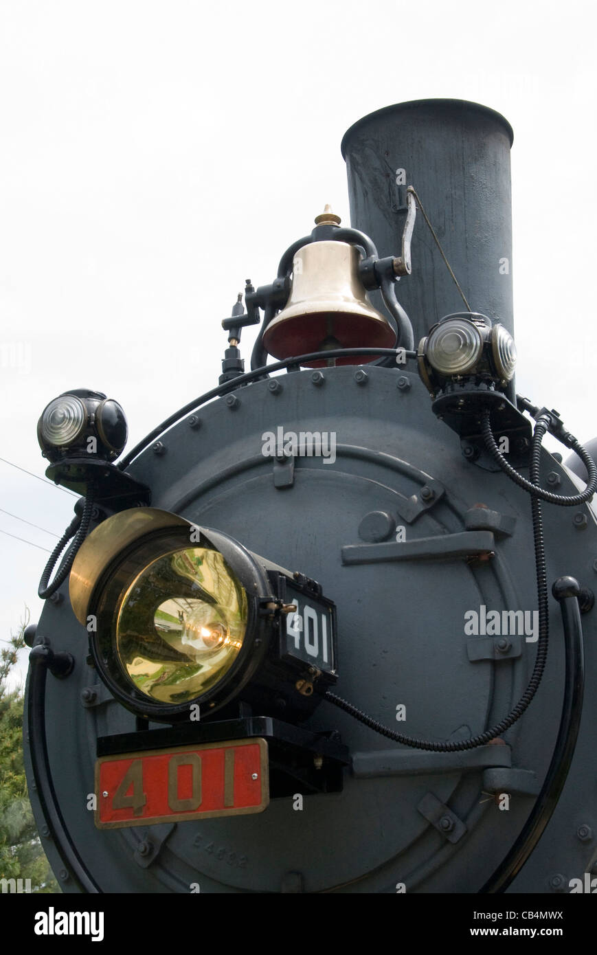 Le sud de la locomotive à vapeur 2-8-0 nombre 401, construit en décembre 1907, at Monticello Railway Museum, New York, USA Banque D'Images