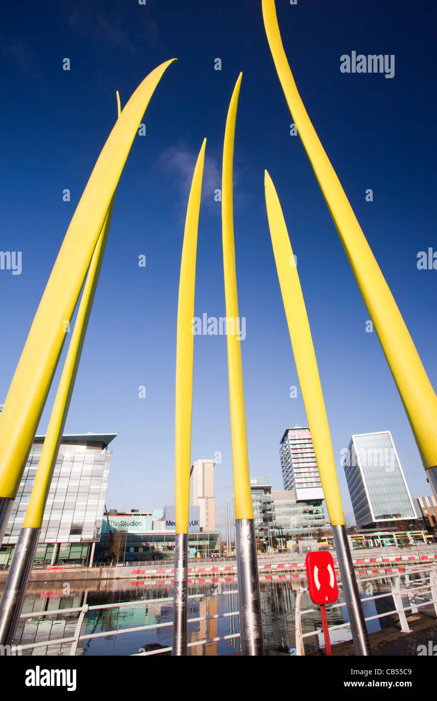 La ville des médias de la BBC dans le nord à Salford Quays, Manchester, UK Banque D'Images