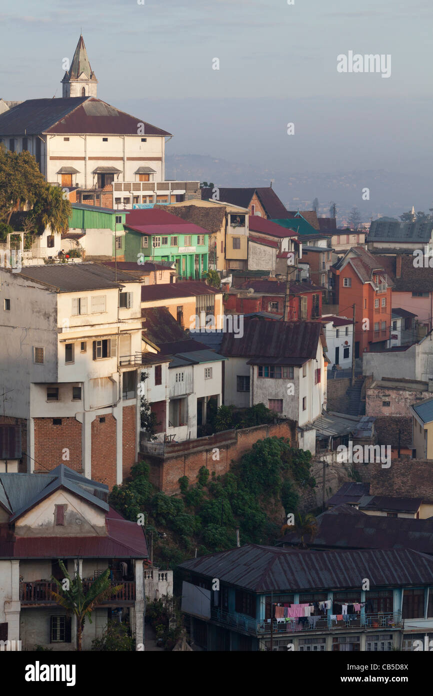 Vue d'Antananarivo, capitale de Madagascar Banque D'Images