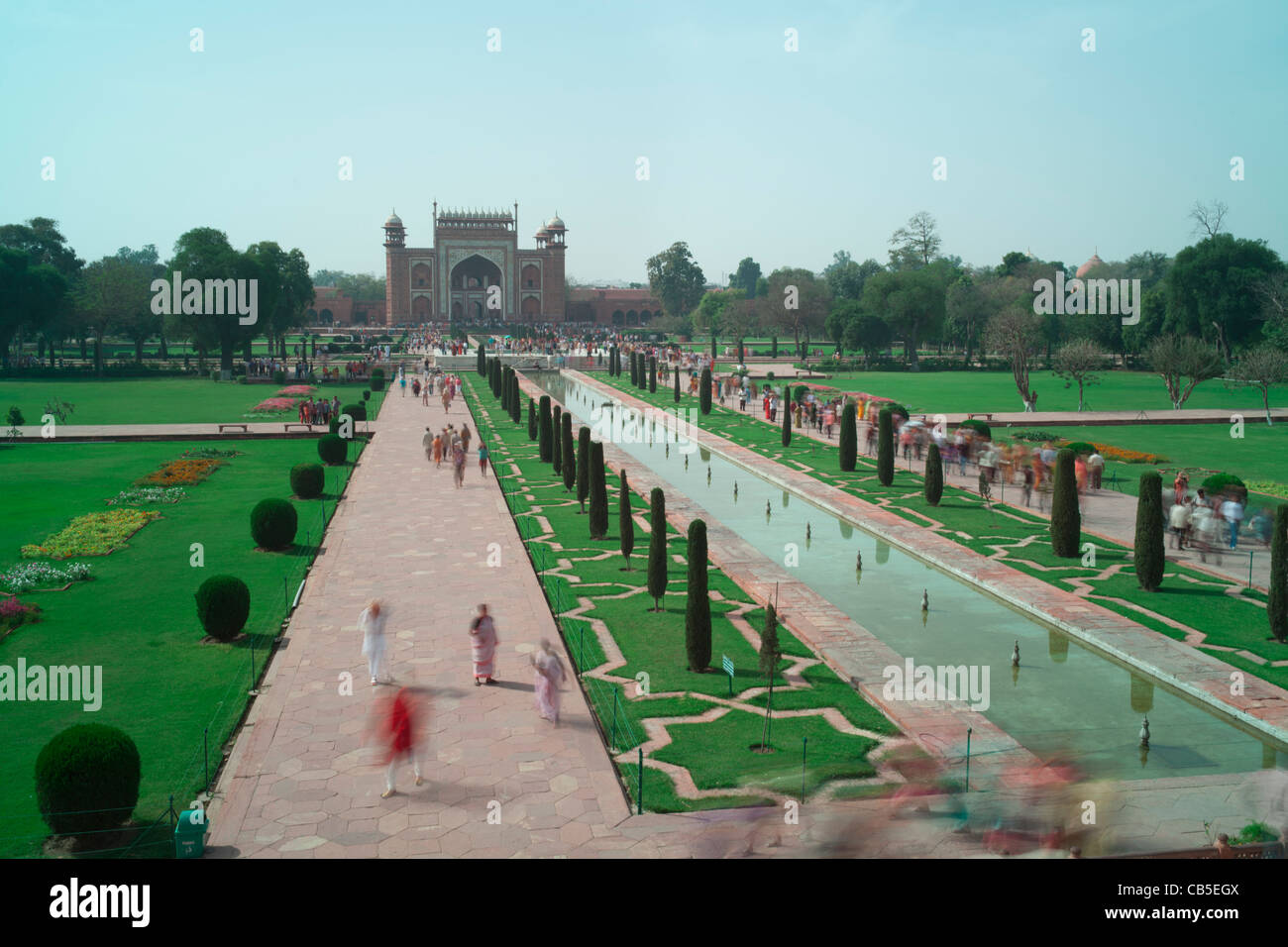 Taj Mahal, Agra, Inde Banque D'Images