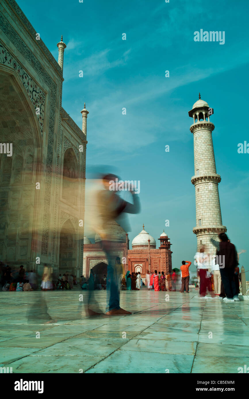 Taj Mahal, Agra, Inde Banque D'Images