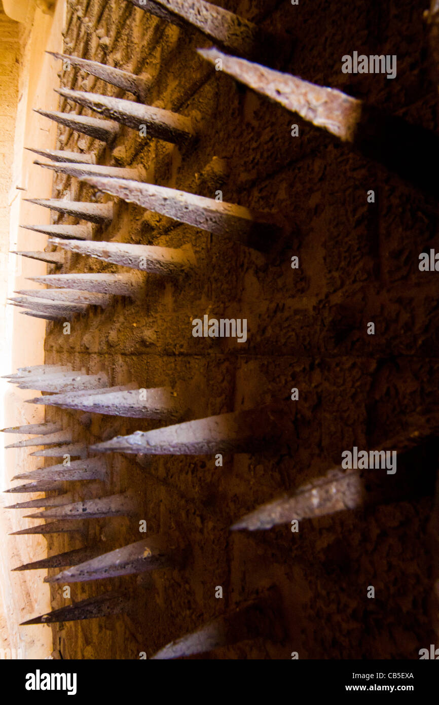 La magnifique Mehrangarh Fort dans la ville de Jodhpur, Rajasthan, Inde. Banque D'Images