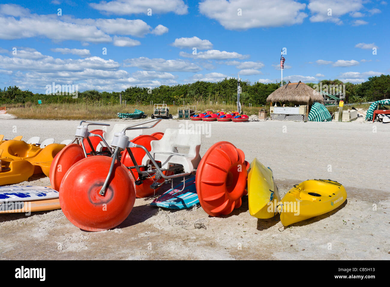 Tigertail Beach, Marco Island, la Côte du Golfe, Florida, USA Banque D'Images