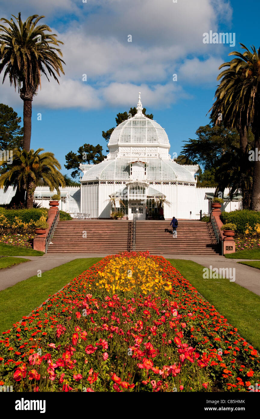 Véranda, Golden Gate Park, San Francisco, Californie, USA. Photo copyright Lee Foster. Photo #  Californie108779 Banque D'Images