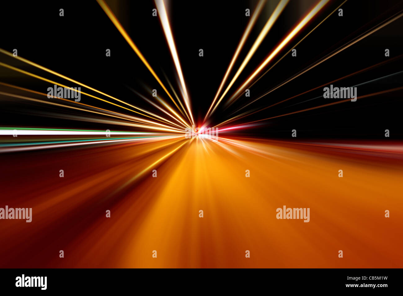 Course rapide de nuit rue Banque D'Images