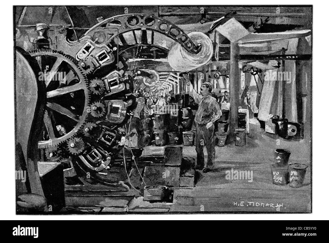 Intérieur d'une maison d'impression calicot tissu chiffon vêtements de conception artisanale de vêtements de laine coton lin mill factory Banque D'Images