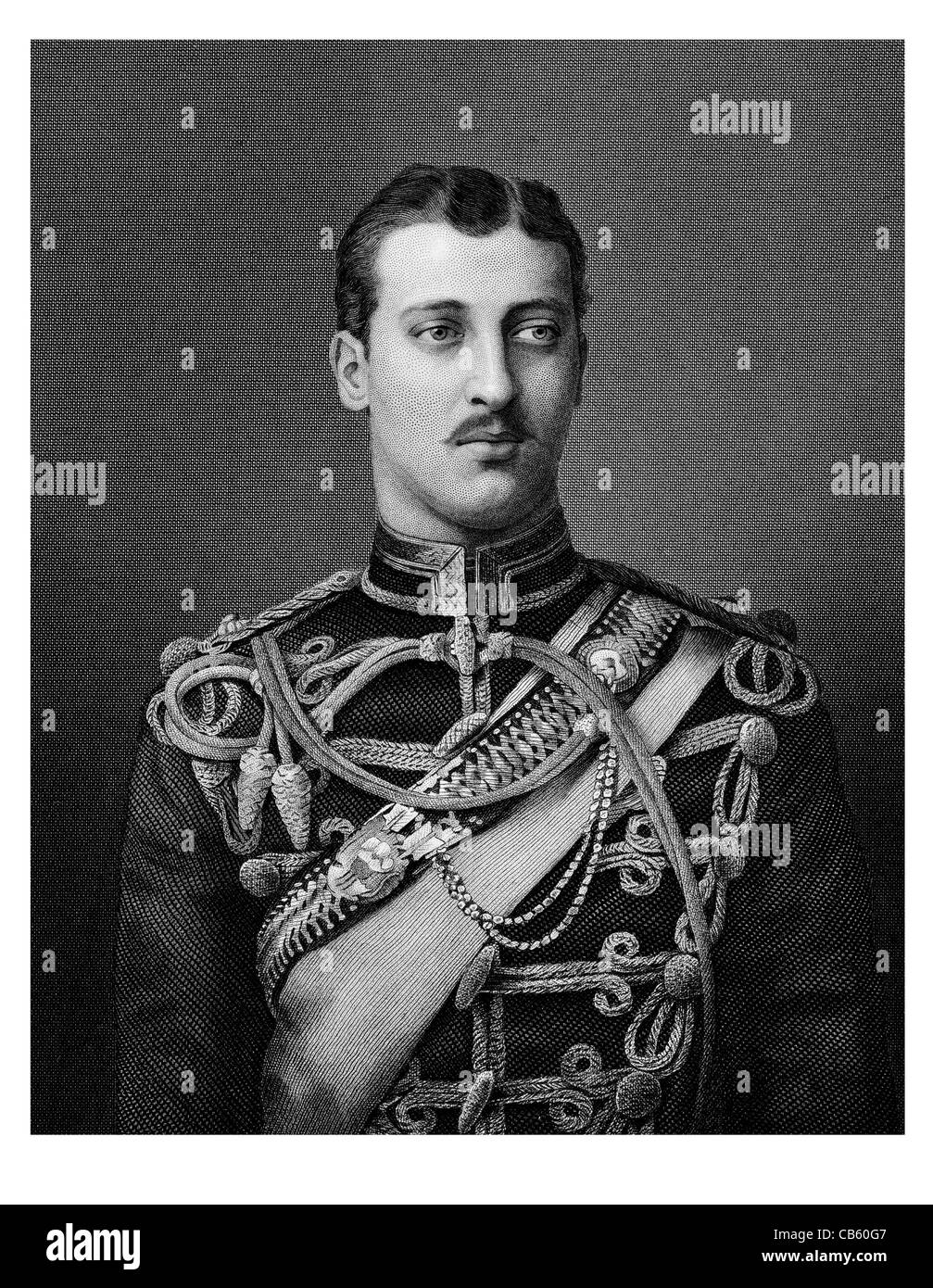 Prince Albert Victor Duc Clarence Avondale 18641892 la relève de la famille royale britannique trône Jack l'Eventreur Banque D'Images