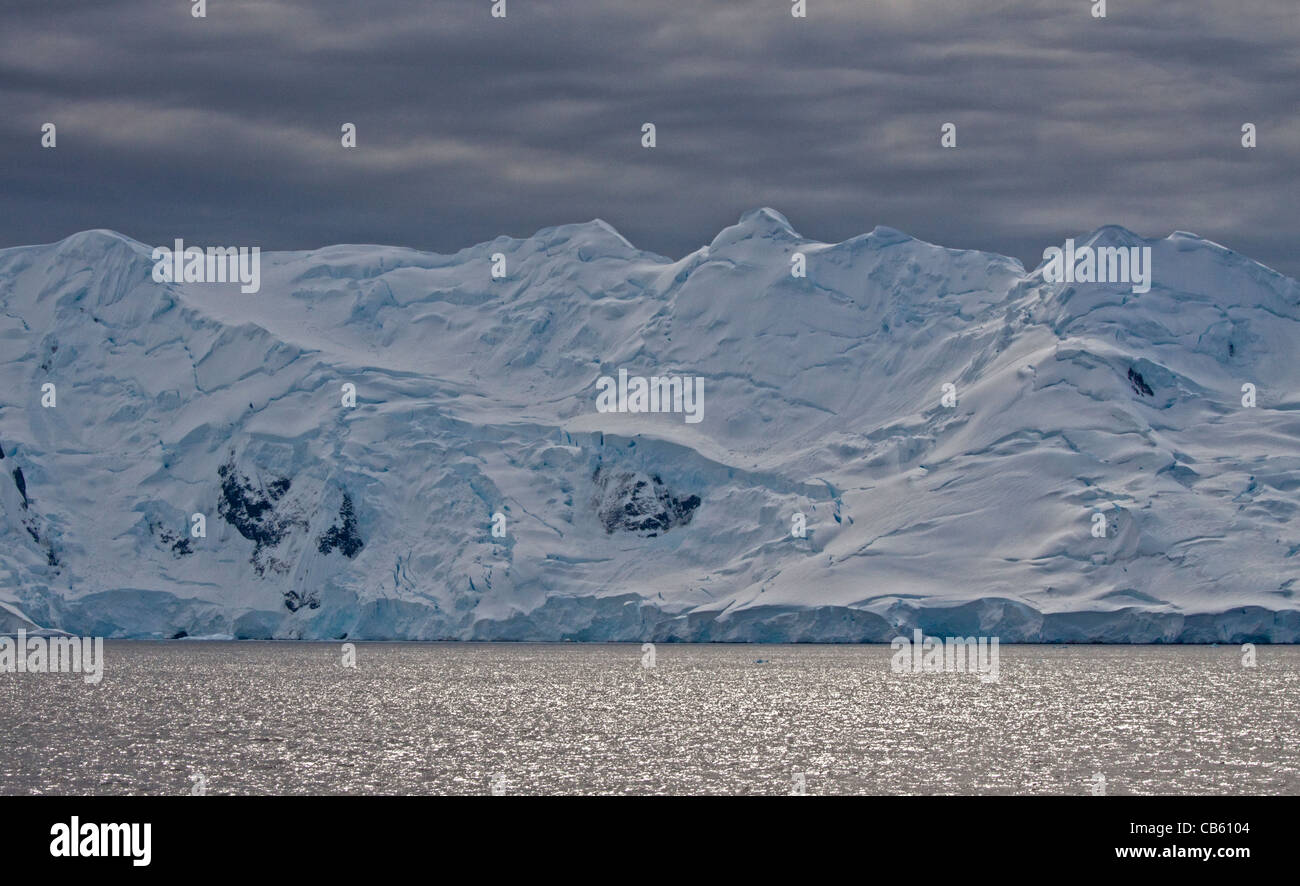 Plateforme de glace, Péninsule Antarctique Banque D'Images