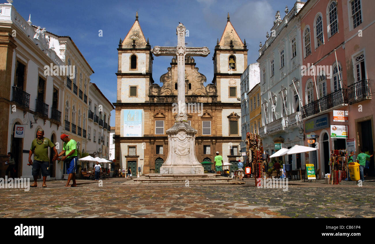 SAO FRANCISCO DANS LE PILOURNINHO DISTRICT DE SALVADOR, BRÉSIL Banque D'Images