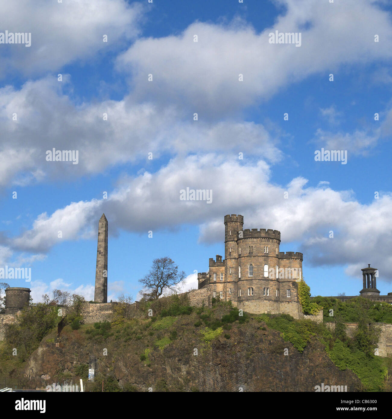 Vue sur Calton Hill, Édimbourg, Écosse, Royaume-Uni Banque D'Images