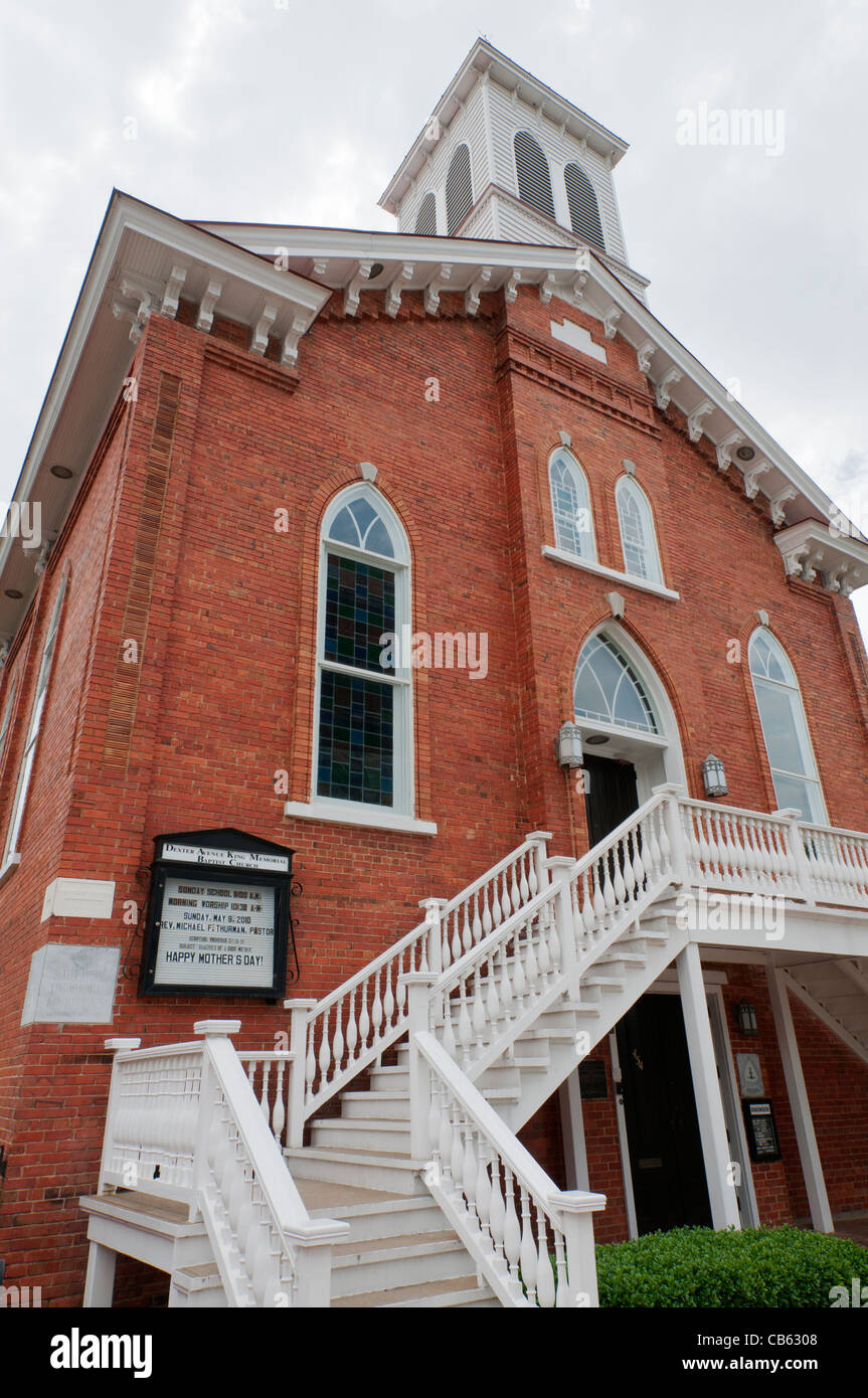 Alabama, Montgomery, Dexter Avenue King Memorial Baptist Church, construit 1885 Banque D'Images