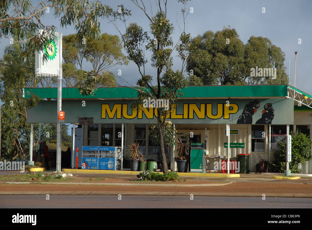 Station service BP, Munglinup, Western Australia, Australia Banque D'Images