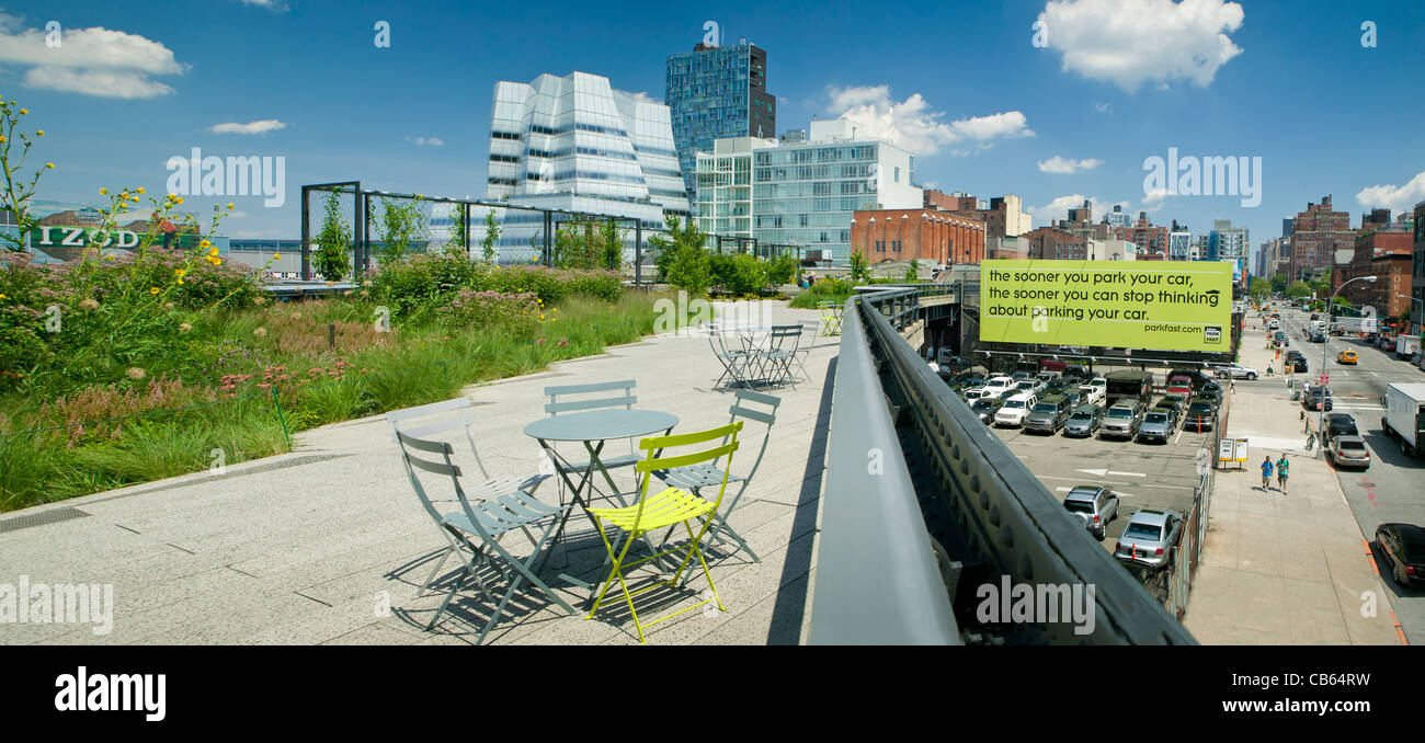 Ligne haute élévation, New York City Banque D'Images
