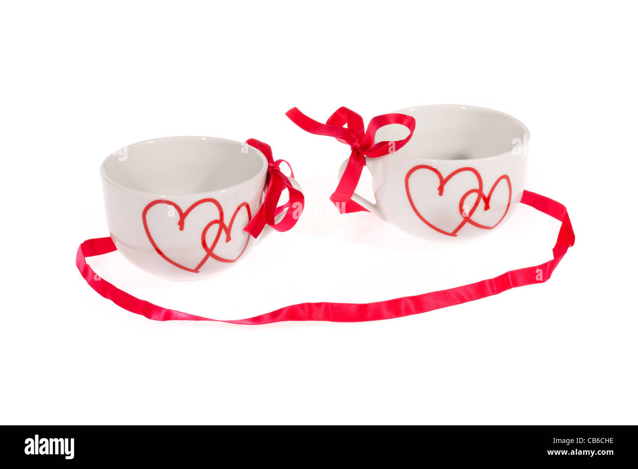 Tasse de café, photo sur le fond blanc Banque D'Images