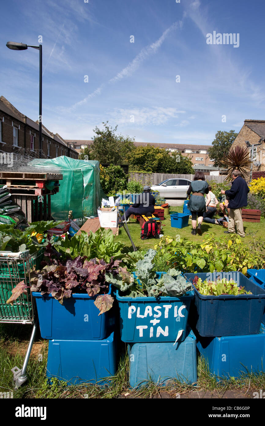 La Communauté urbaine de Pembroke jardin jardin commun, le sud-est de Londres, au Royaume-Uni. Photo:Jeff Gilbert Banque D'Images