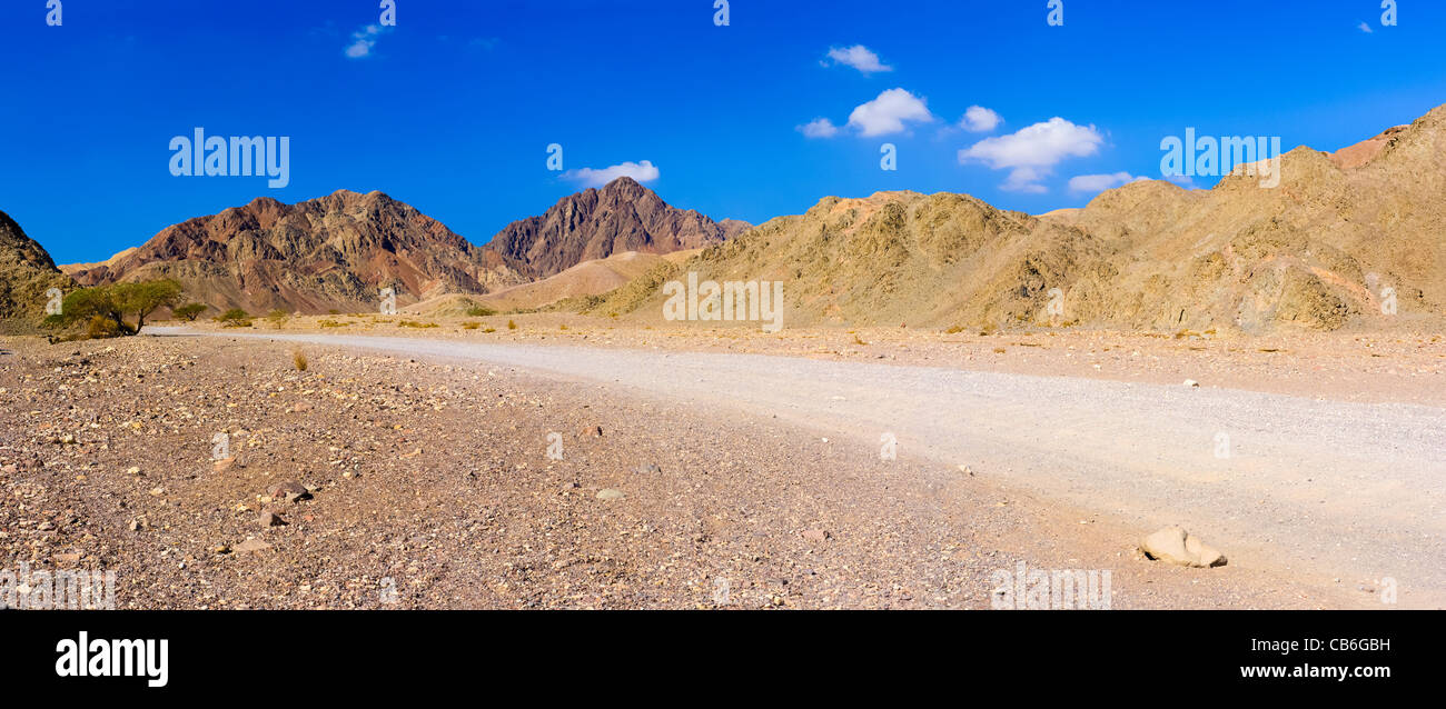 Mt. Rehaboam et Mt. Josaphat, Masiv Eilat réserve naturelle, District Sud, Israël Banque D'Images