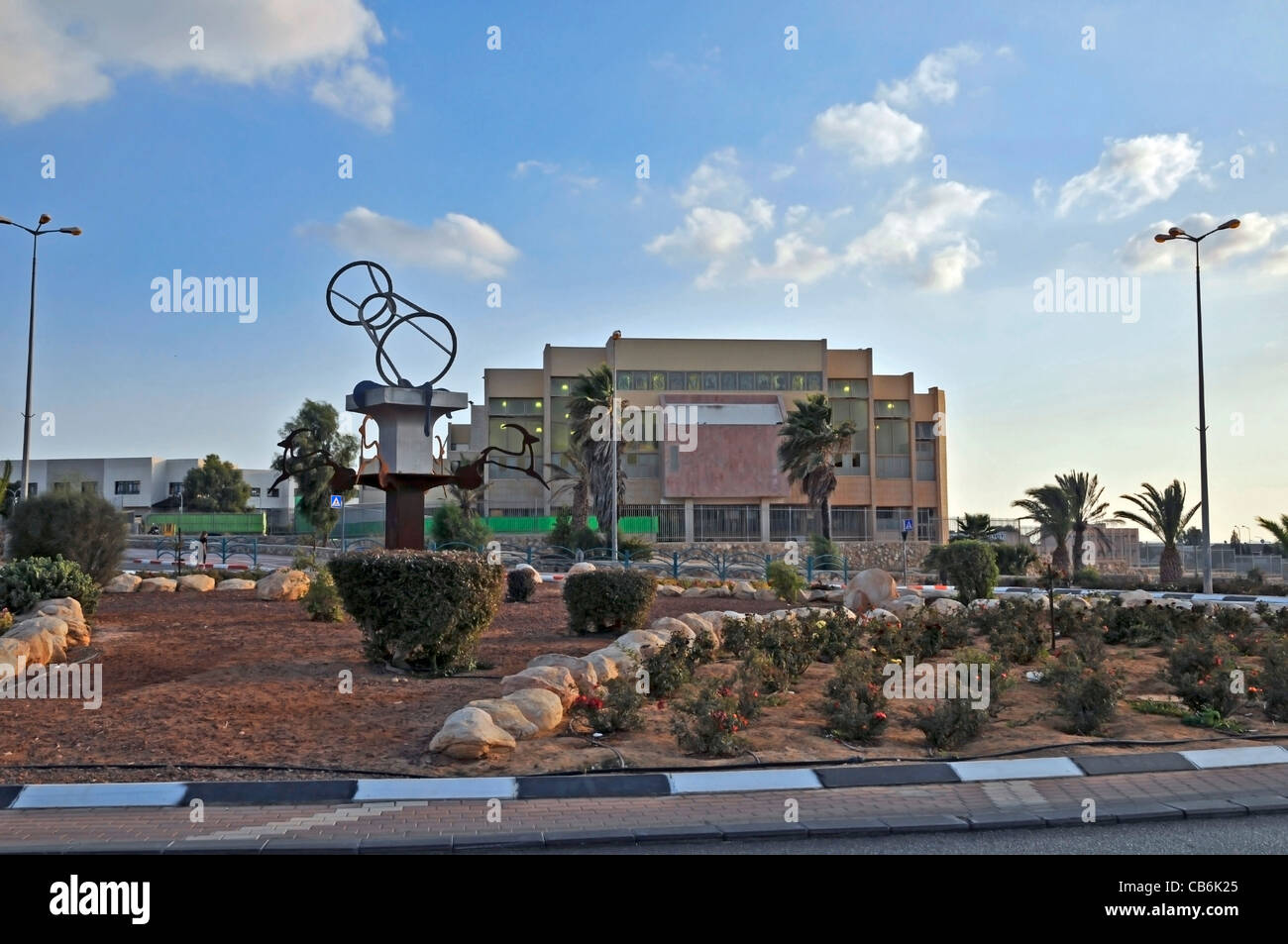 La construction d'une Yeshiva, Arad, Israël, Asie, Moyen Orient Banque D'Images