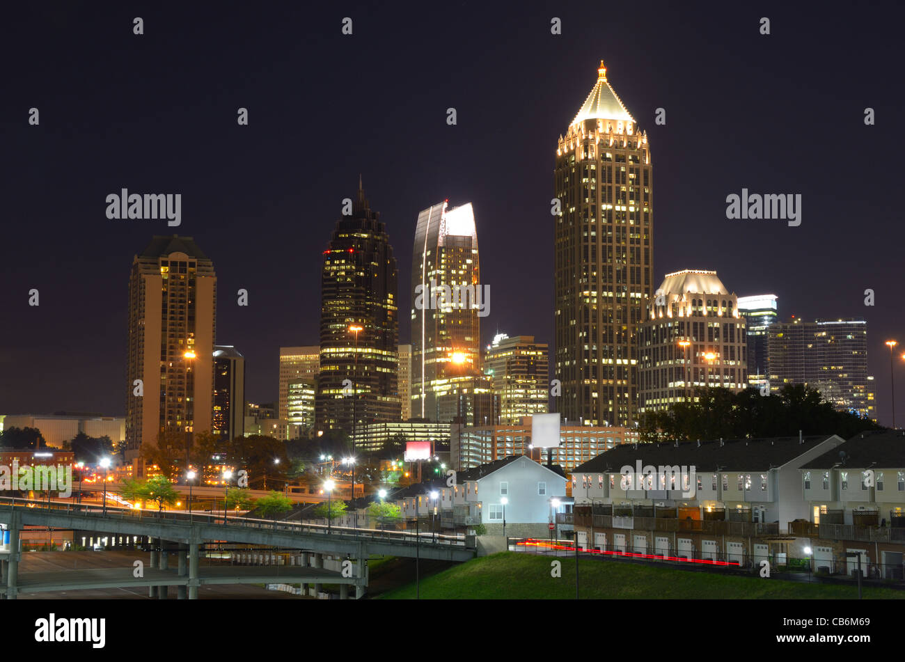 Gratte-ciel de Midtown Atlanta, Georgia, USA. Banque D'Images