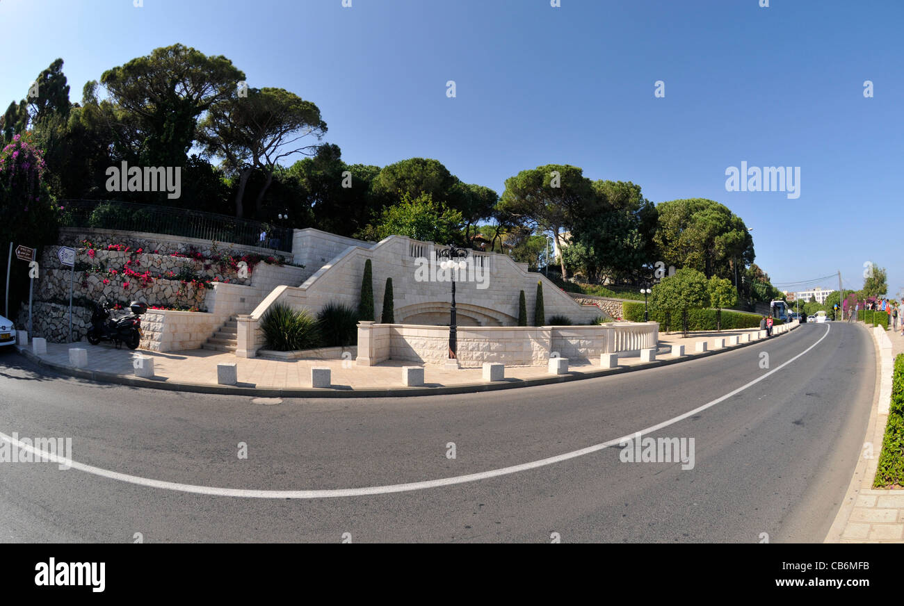 Autoroute, Mont Carmel, Haïfa, Galilée, Israël, Asie, Moyen Orient Banque D'Images