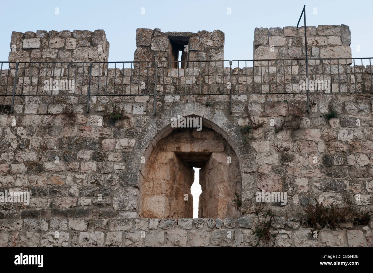 Détail de mur, vieille ville, Jérusalem, capitale d'Israël, Asie, Moyen Orient Banque D'Images