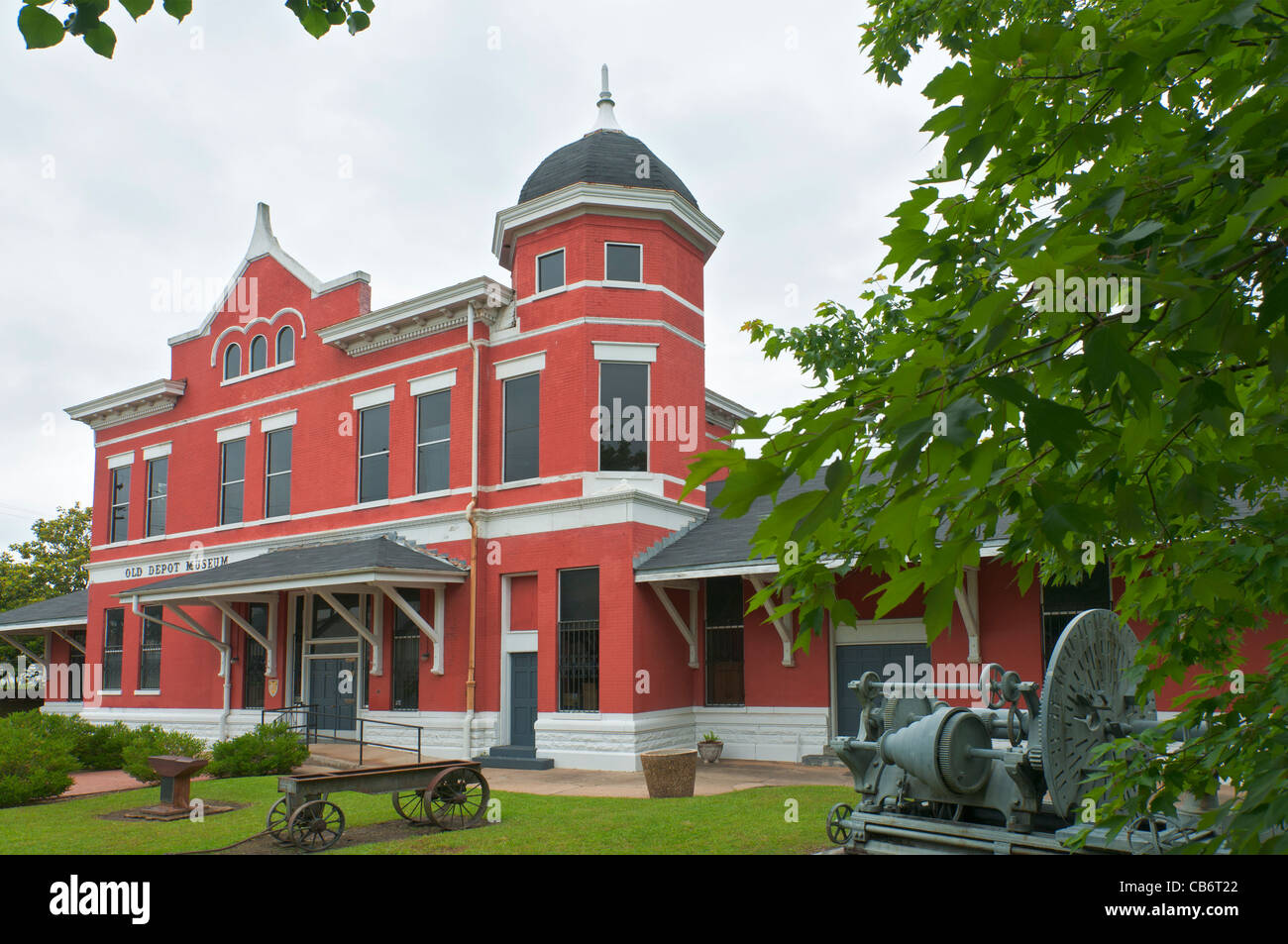 New York, Selma, ancien Depot Museum, restauré railroad depot contient des expositions sur les collectivités locales, la guerre civile, et l'histoire afro-américaine Banque D'Images