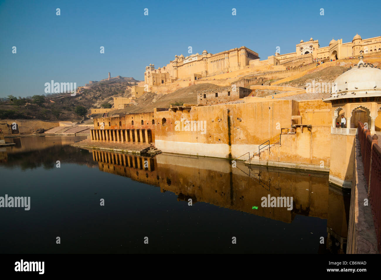Fort Amber jaipur moghol monument coloré Banque D'Images