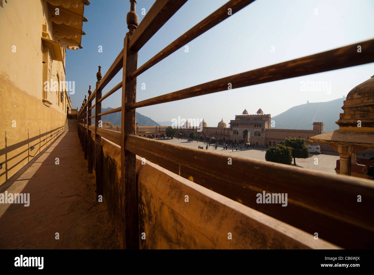 Fort Amber jaipur moghol monument coloré Banque D'Images