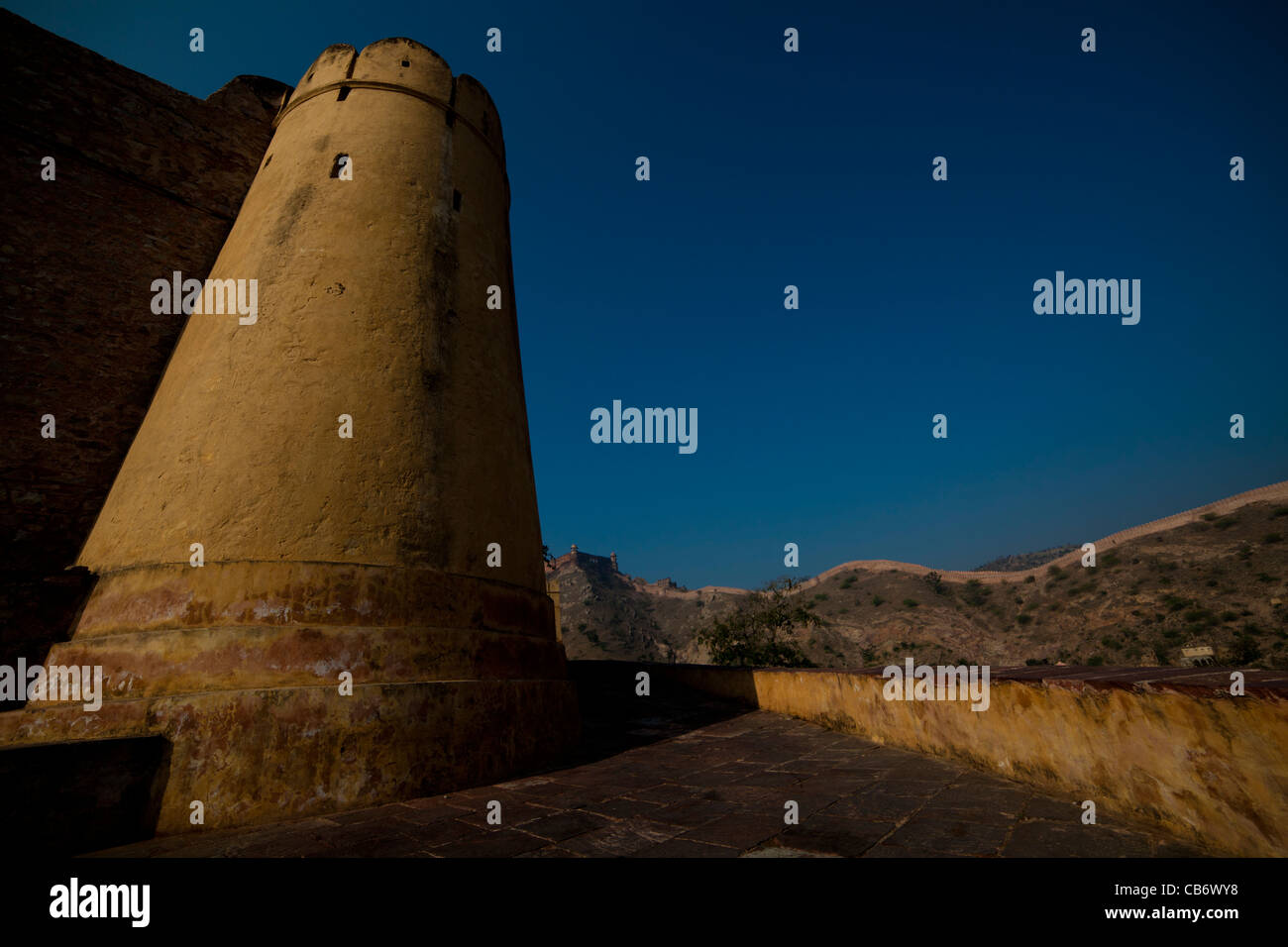 Fort Amber jaipur moghol monument coloré Banque D'Images