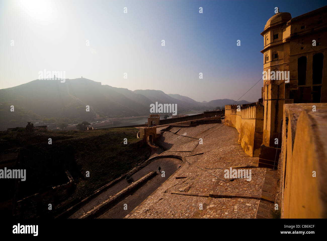 Fort Amber jaipur moghol monument coloré Banque D'Images