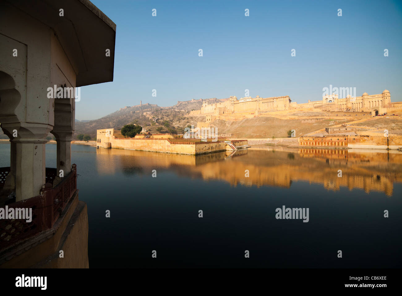 Fort Amber jaipur moghol monument coloré Banque D'Images