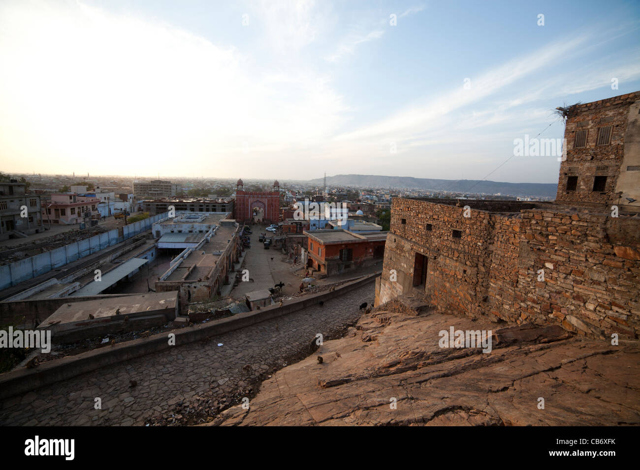 Fort Amber jaipur moghol monument coloré Banque D'Images
