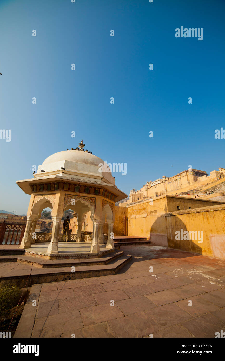 Fort Amber jaipur moghol monument coloré Banque D'Images