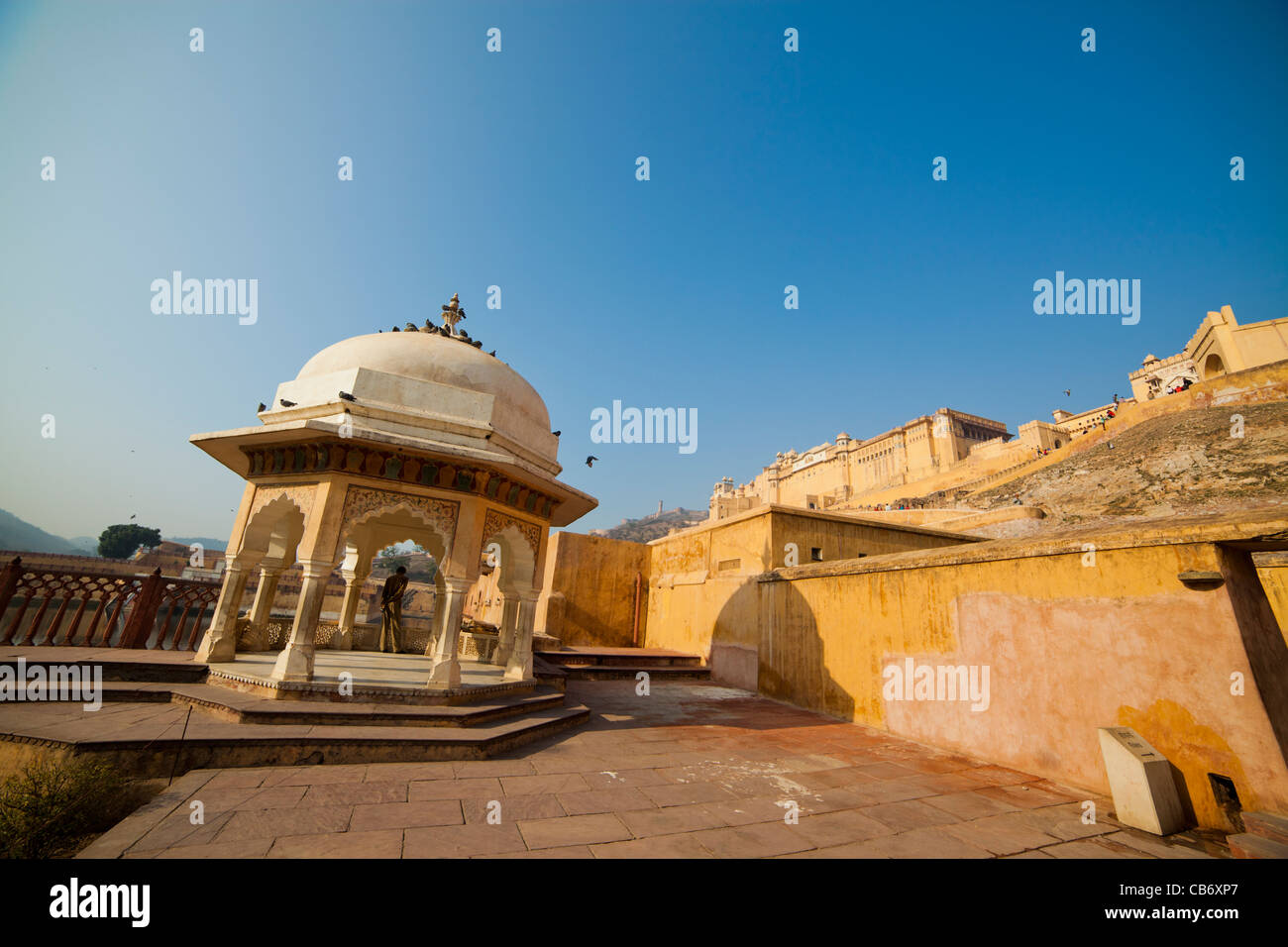 Fort Amber jaipur moghol monument coloré Banque D'Images