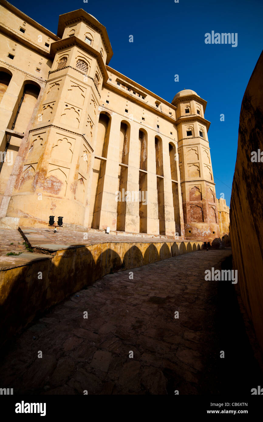 Fort Amber jaipur moghol monument coloré Banque D'Images