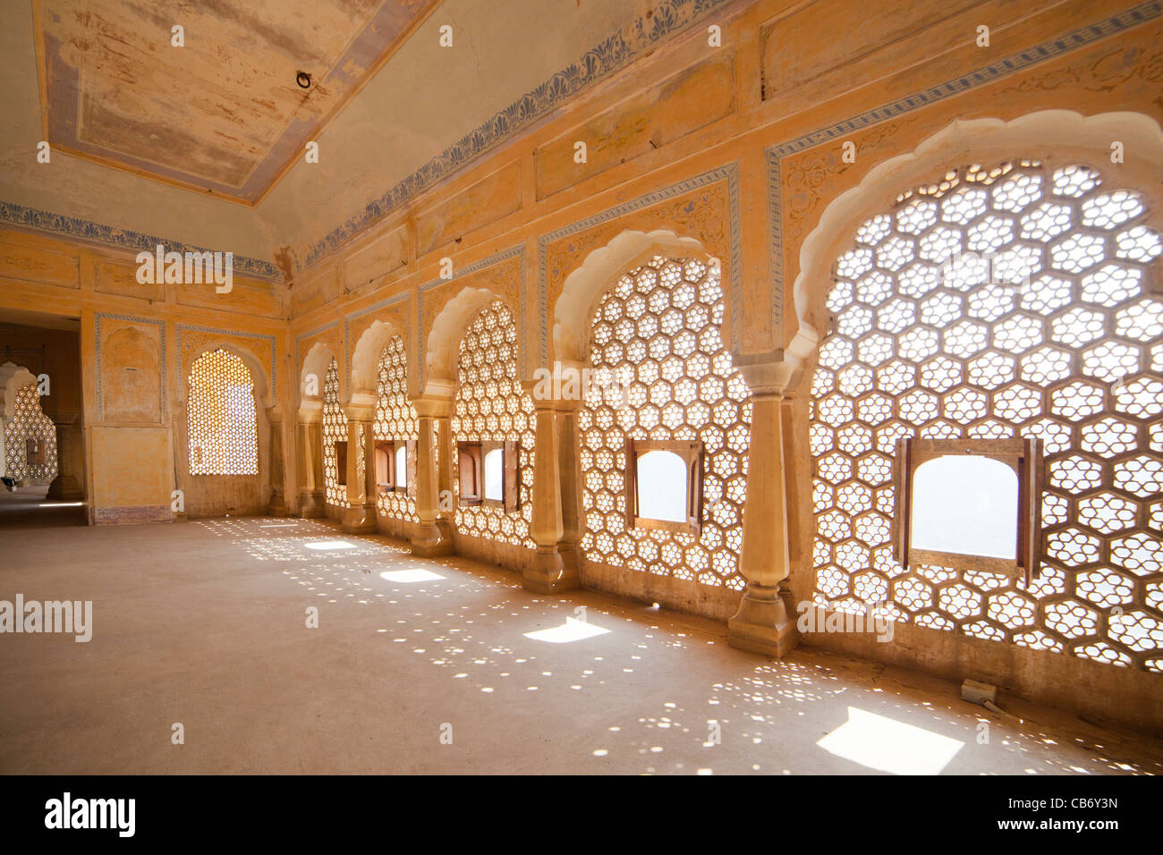 Fort Amber jaipur moghol monument coloré Banque D'Images