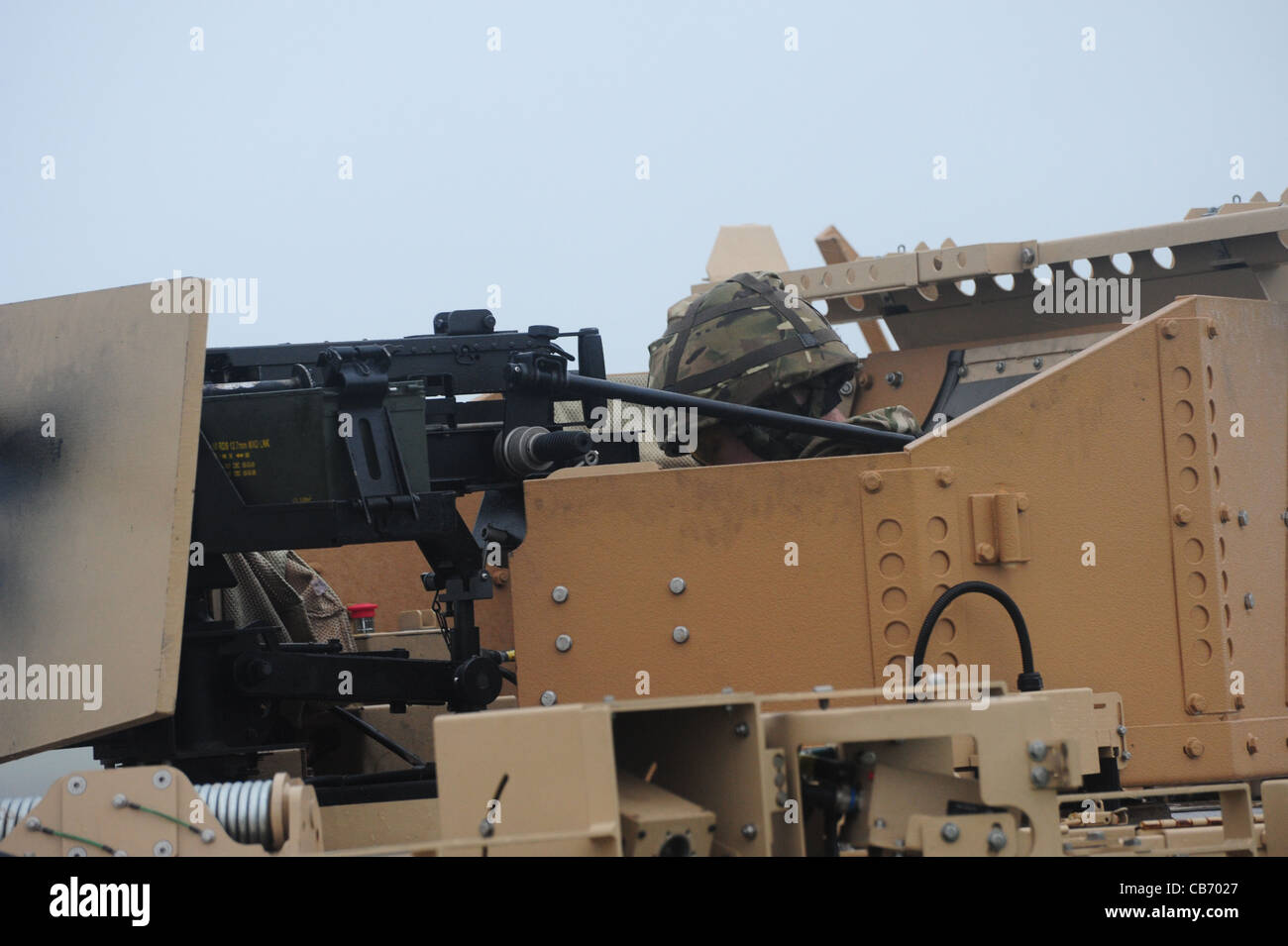 Mastiff est un blindé lourdement, 6 x 6-roues motrices du véhicule de patrouille qui transporte huit personnes, plus deux membres de l'équipage. Il est en ce moment à i Banque D'Images