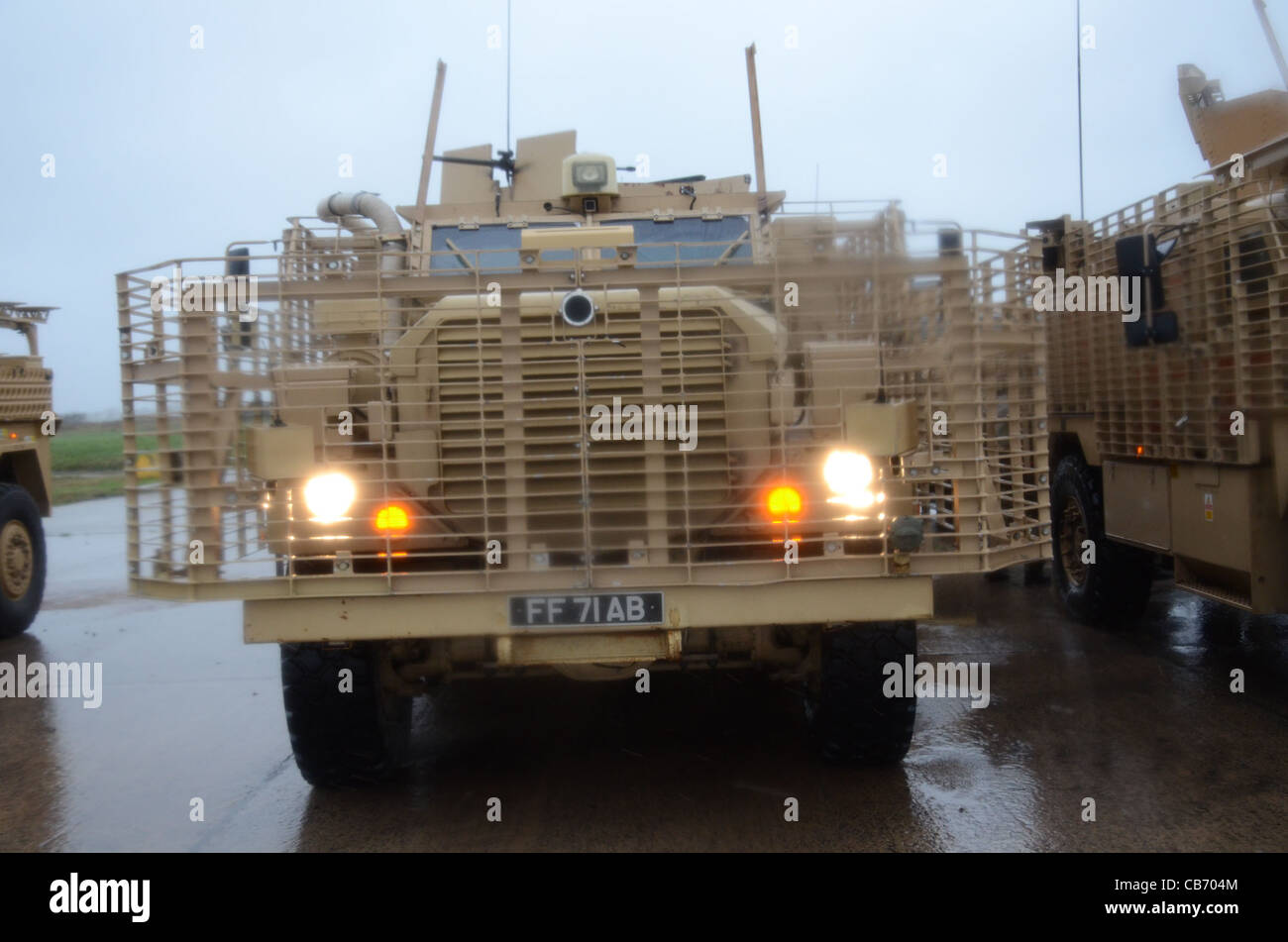 Mastiff est un blindé lourdement, 6 x 6-roues motrices du véhicule de patrouille qui transporte huit personnes, plus deux membres de l'équipage. Il est en ce moment à i Banque D'Images