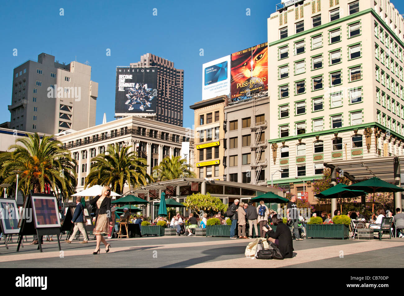 Union Square San Francisco California USA Sear Banque D'Images