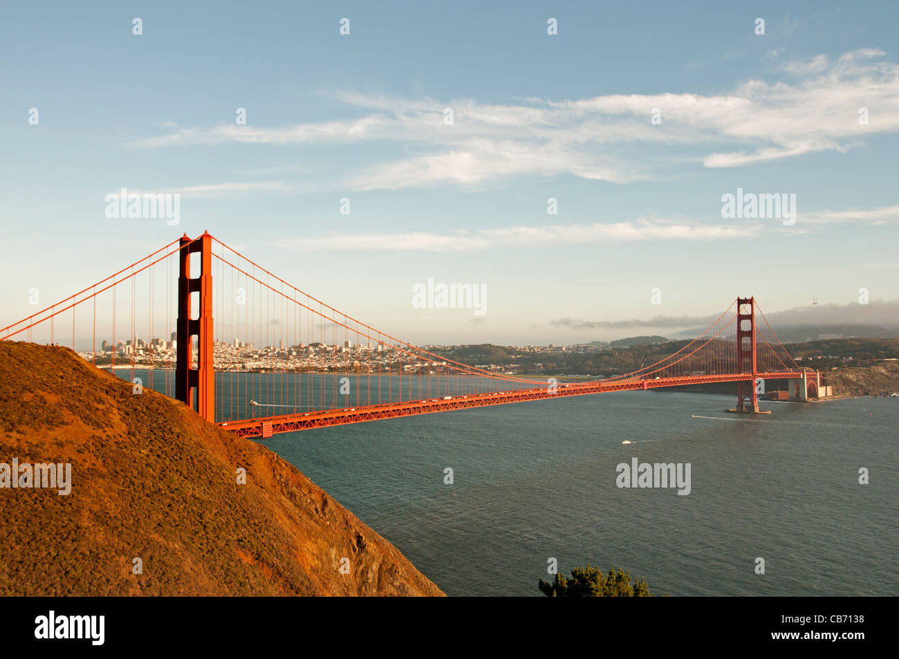 Golden Gate Bridge San Francisco Bay Harbour Port de mer de Californie USA American United States of America Banque D'Images