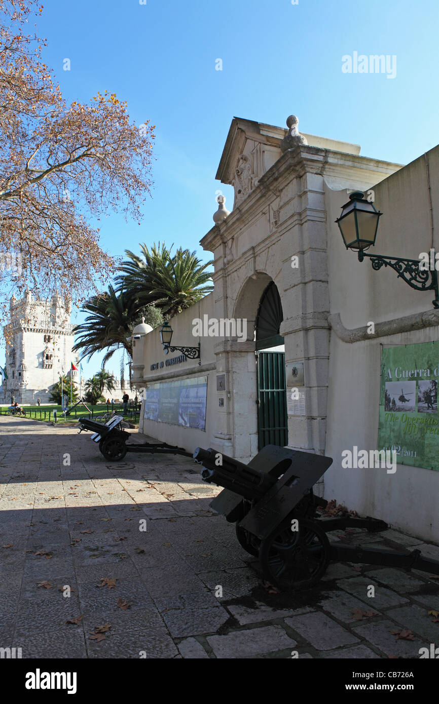 Musée de combattants au Fort de Bom Sucesso à Belém, Lisbonne, Portugal Banque D'Images