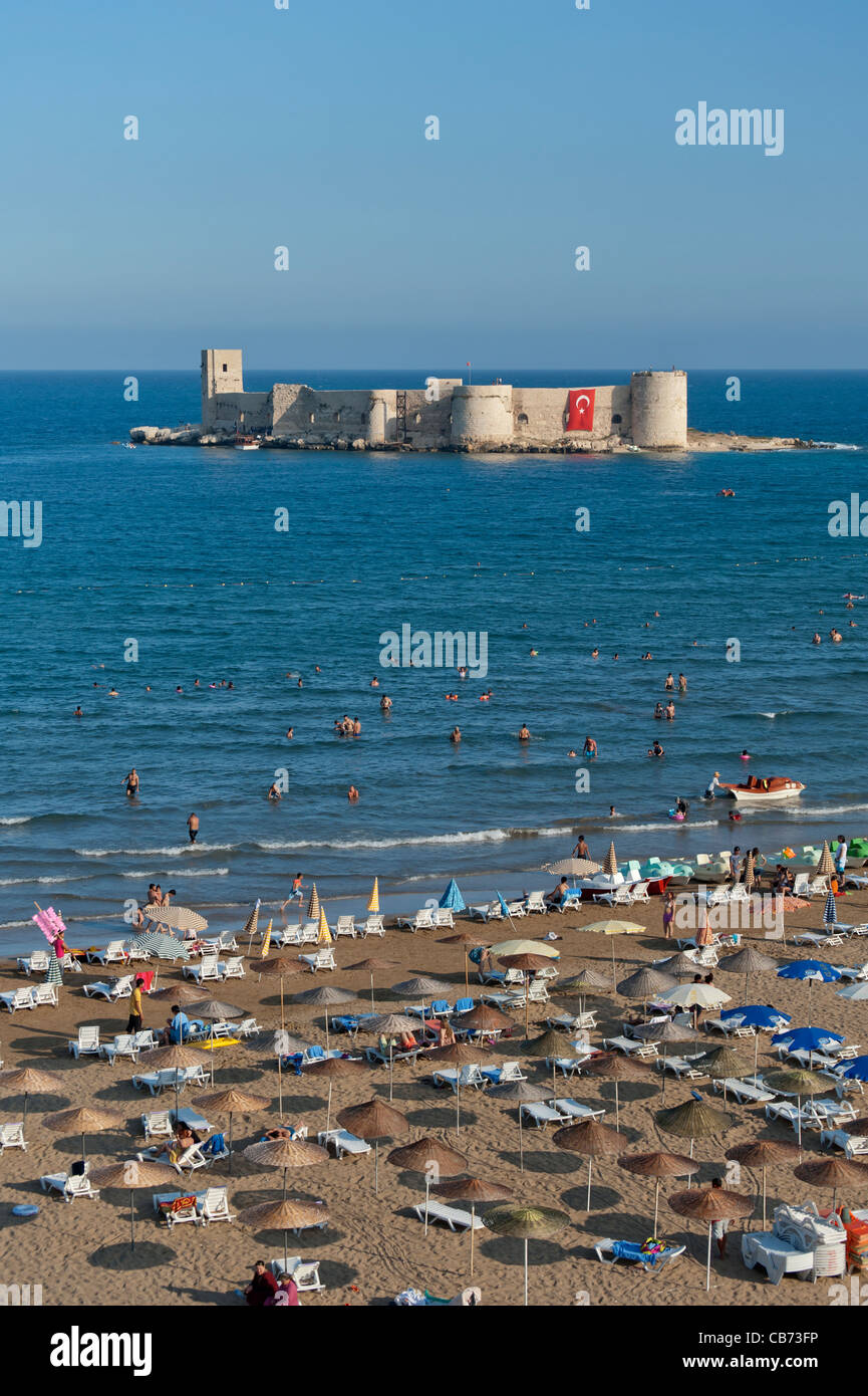 Kiz Kalesi Château Erdemli Mersin Turquie Banque D'Images
