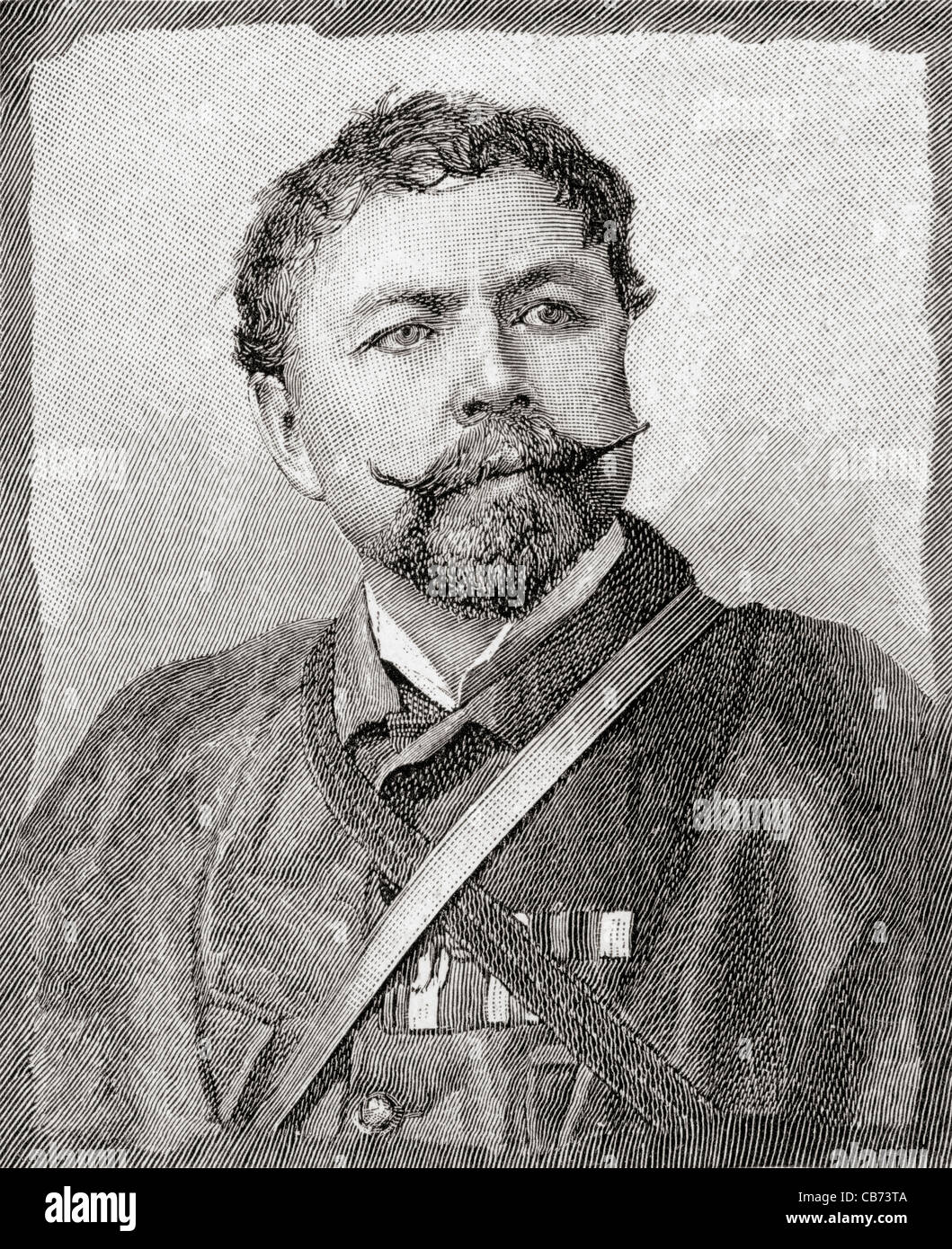 Frederic Villiers, 1851-1922. Artiste de guerre britannique et correspondant. Banque D'Images