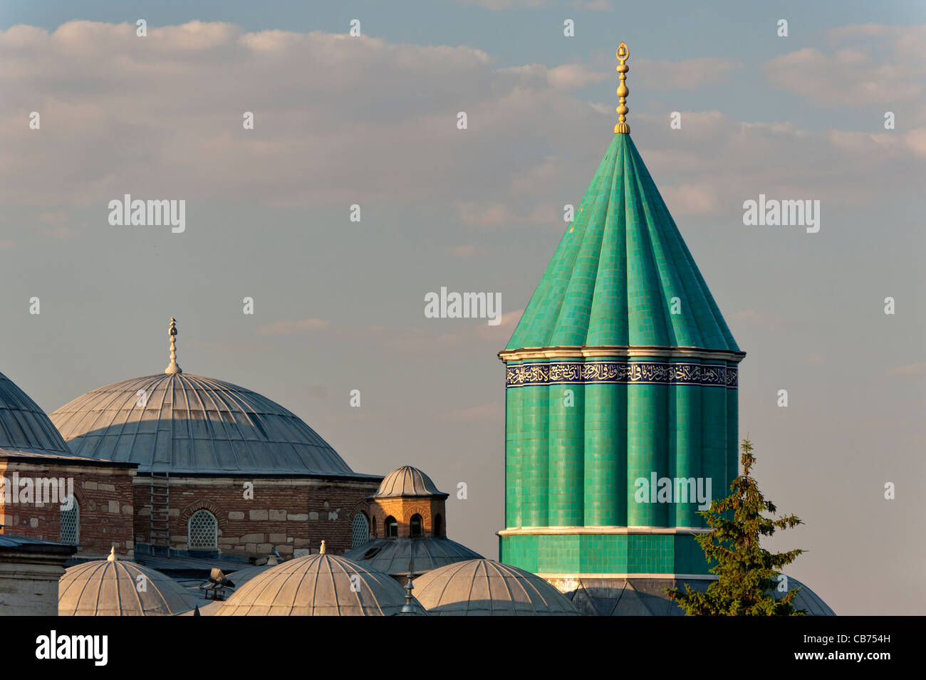 Turbe ( Tombeau ) de MEVLANA CELALEDDIN Rumi et Haci Bektas Konya Turquie Mosquée Banque D'Images