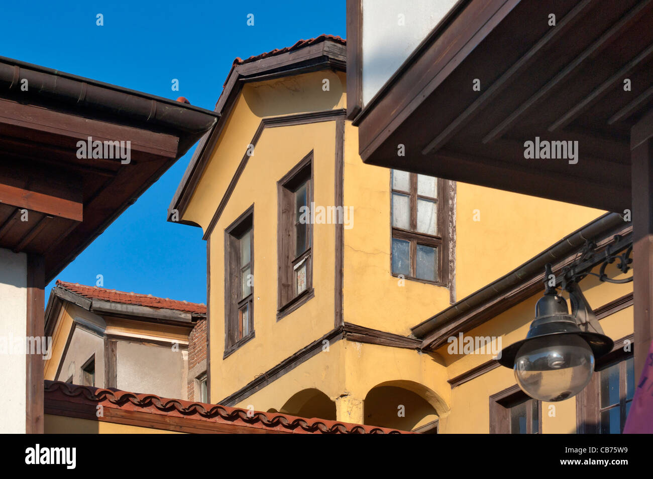 Odunpazarı maisons traditionnelles turques Turquie Eskişehir Banque D'Images