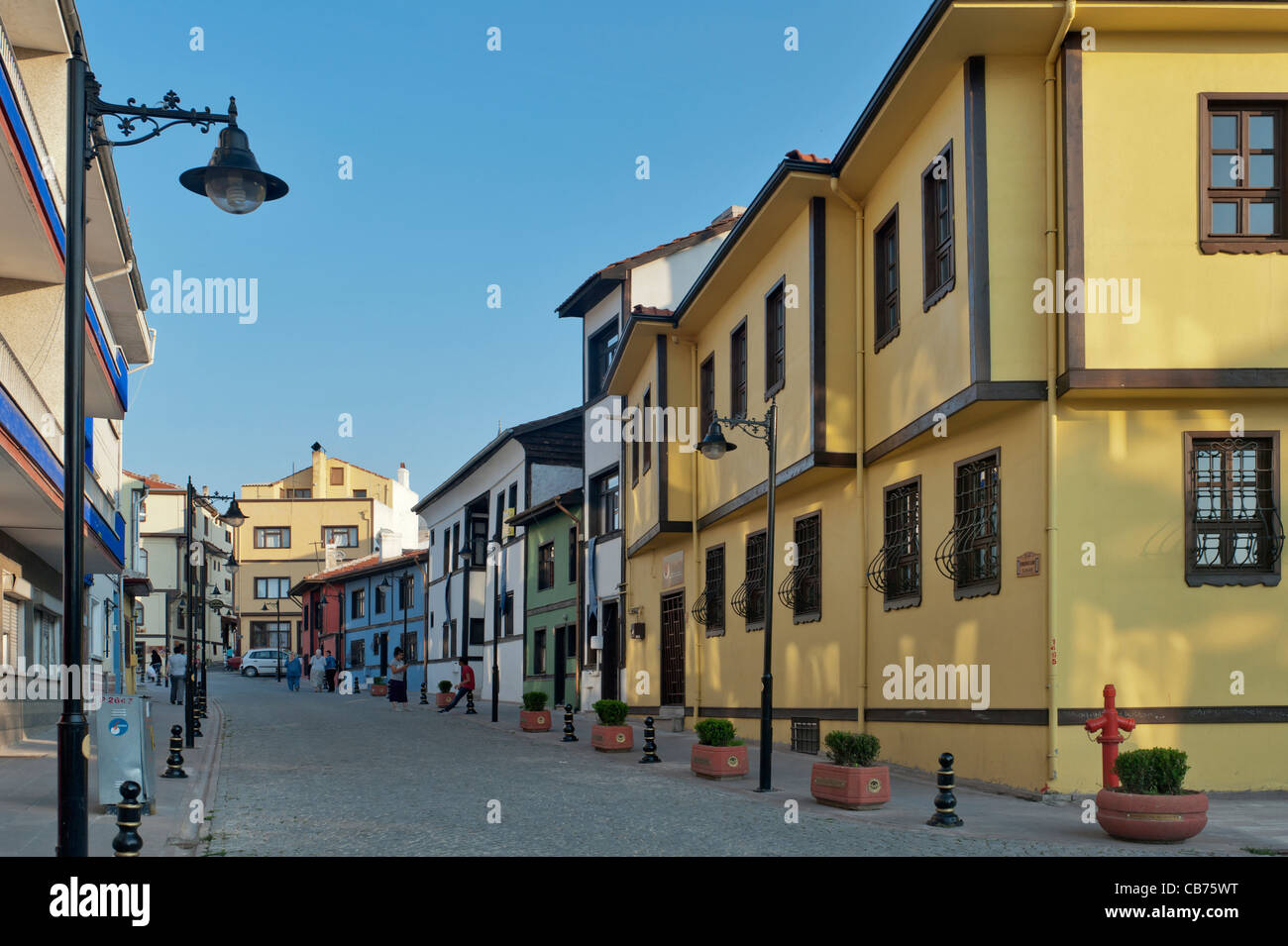 Odunpazarı maisons traditionnelles turques Turquie Eskişehir Banque D'Images