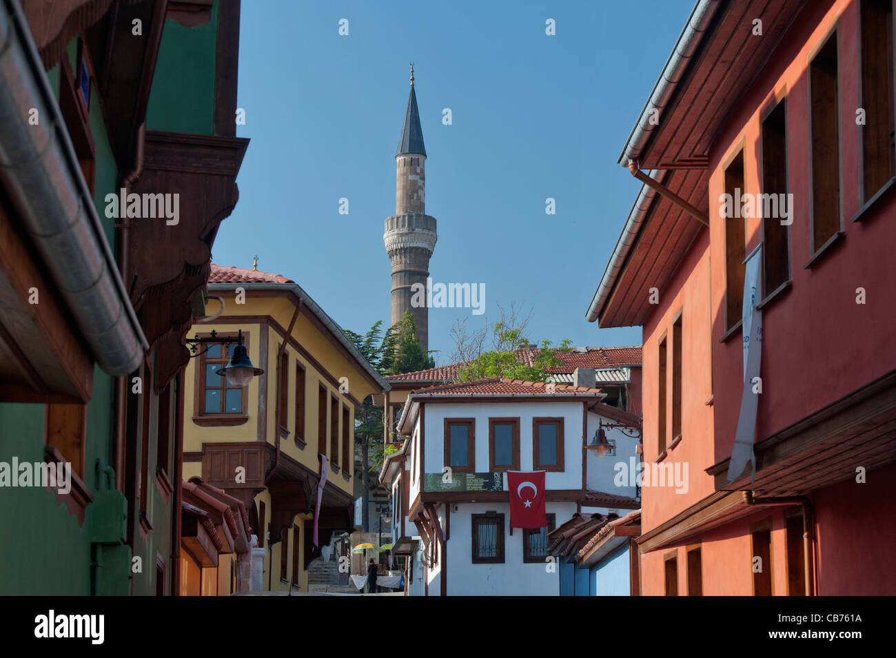 Odunpazarı maisons traditionnelles turques Turquie Eskişehir Banque D'Images